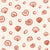 Sketched Seashells Coral seashell wallpaper in coral and cream