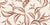 Sketched Silence Rust line art leaf wallpaper in rust and cream