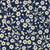 Sky Bloom Midnight floral wallpaper in midnight and ivory