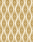 Smoke Ancestry Ochre geometric wallpaper in ochre and cream