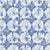 Solar Ritual Indigo floral wallpaper in indigo and ivory