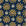 Solstice Bloom Midnight folk sun wallpaper in midnight and gold
