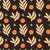 Spice & Frond Espresso leaf frond wallpaper in espresso and sand