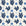 Spice & Frond Indigo leaf frond wallpaper in indigo and linen