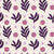 Spice & Frond Plum leaf frond wallpaper in plum and blush