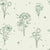 Star & Petal Sage wildflower line art wallpaper in sage and cream