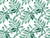 Starfall Emerald watercolor leaf wallpaper in emerald and mint