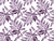 Starfall Plum watercolor leaf wallpaper in plum and lilac