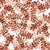 Still Morning Terracotta foliage wallpaper in terracotta and peach