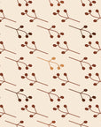 Stone Garden Terracotta sprig wallpaper in terracotta and sand