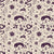 Sun & Moon Parchment celestial folk wallpaper in parchment and plum