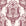 Sunlit Thicket Oxblood damask wallpaper in oxblood and blush
