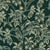 Toucan Toile Jungle tropical bird wallpaper in jungle green and champagne