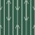 Tranquility Tapestry Emerald art deco stripe wallpaper in emerald and ivory
