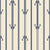 Tranquility Tapestry Midnight art deco stripe wallpaper in midnight and ivory