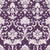 Twilight Garden Veil Plum damask wallpaper in plum and pearl