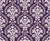 Veiled Botany Plum damask wallpaper in plum and pearl