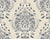Vintage Eden Ink damask wallpaper in ink and linen