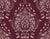 Vintage Eden Oxblood damask wallpaper in oxblood and blush