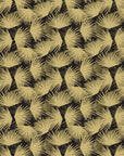 Wild Palm Ebony palm wallpaper in black and gold