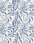 Willow Trace Indigo willow vine wallpaper in indigo and cream