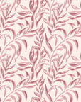 Willow Trace Rose willow vine wallpaper in rose and blush