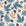 Winter Forage Slate pine bough and berry wallpaper in slate blue and linen