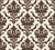 Woodland Blossom Veil Espresso damask wallpaper in espresso and cream