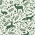 Woodland Hush Sage woodland animal wallpaper in sage and cream